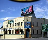 Globe Hotel Hobart, Tasmania. Picture of hotel - front door